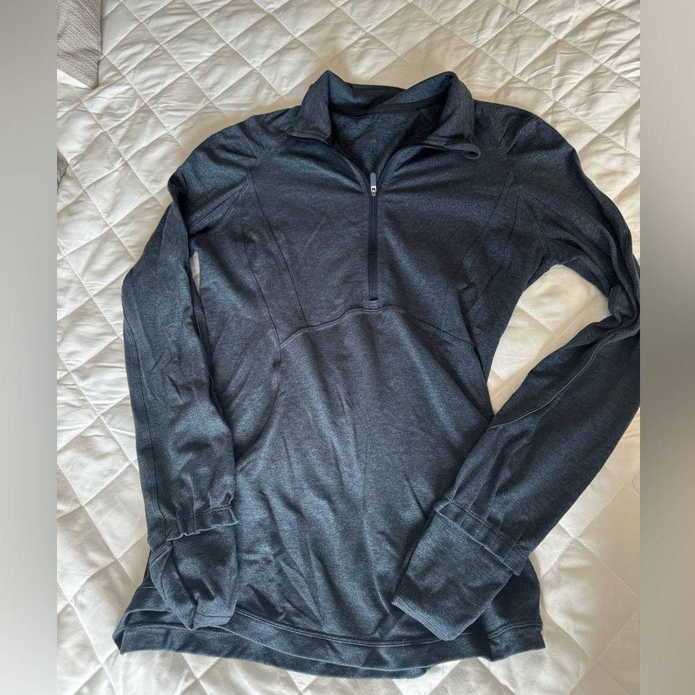 Lululemon half zip. Size 6 dark teal